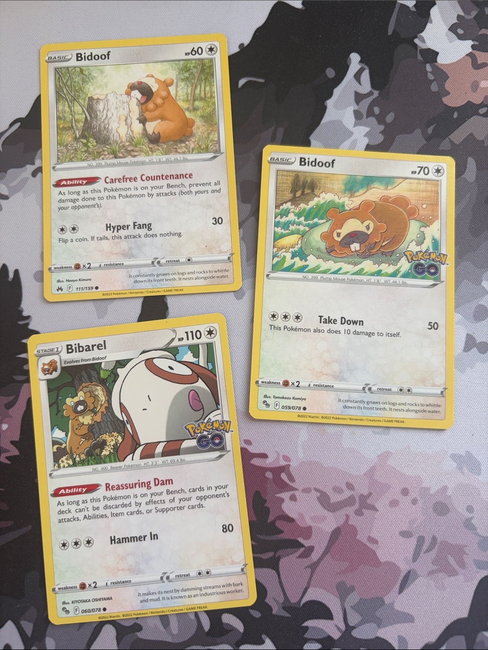 Bidoof & Bibarel Evolution Lot | 3 Pokémon Cards | ✨5/$25✨